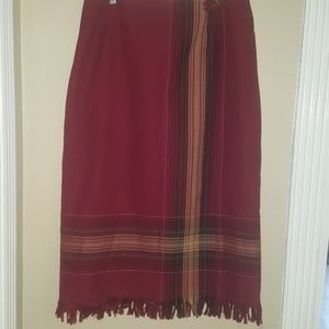 Sag Harbor Burgundy Skirt